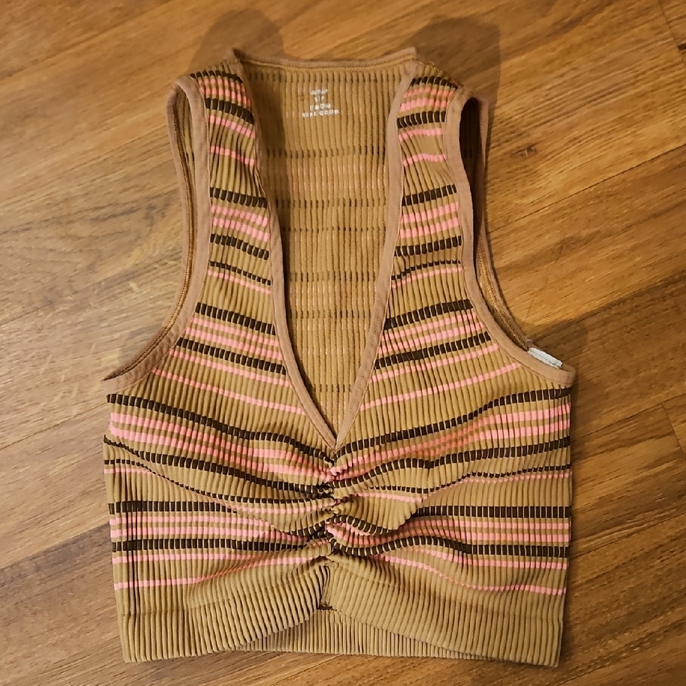 Aerie Striped Ribbed Spirts Bra Size Small